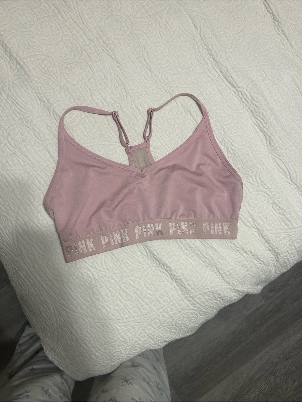 Victoria's Secret PINK Victoria's Secret Light Pink Seamless sports bra